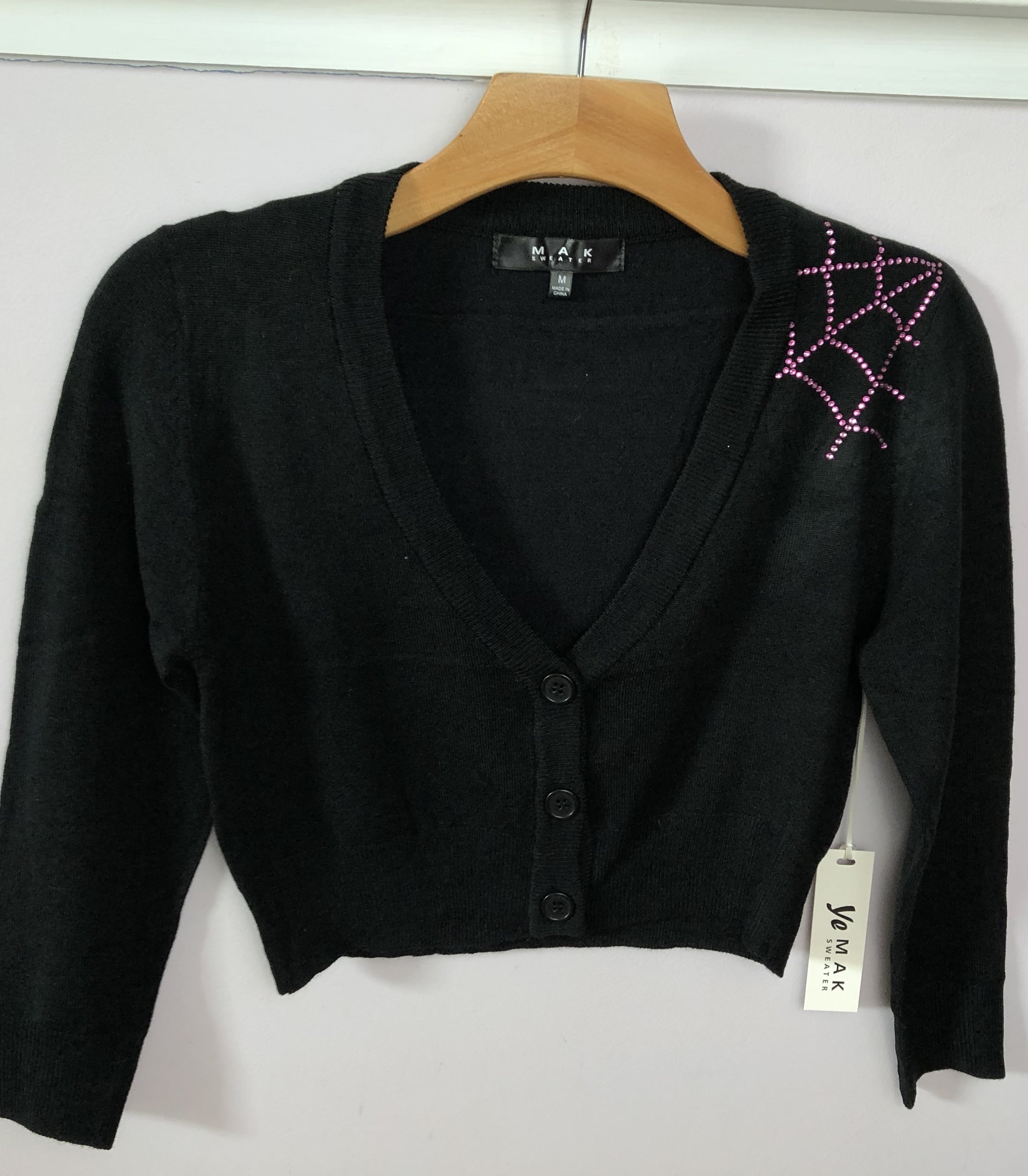 Crystal Spider Web Cardigans — Dish Rags Clothing